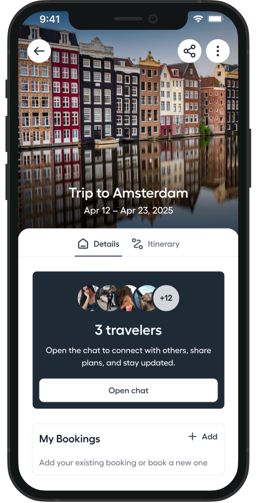 Group trip planning screen