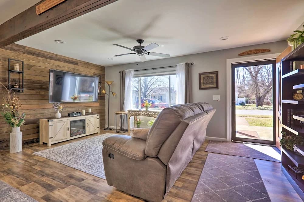 Quaint Creekside Cottage w/ Porch & Backyard!