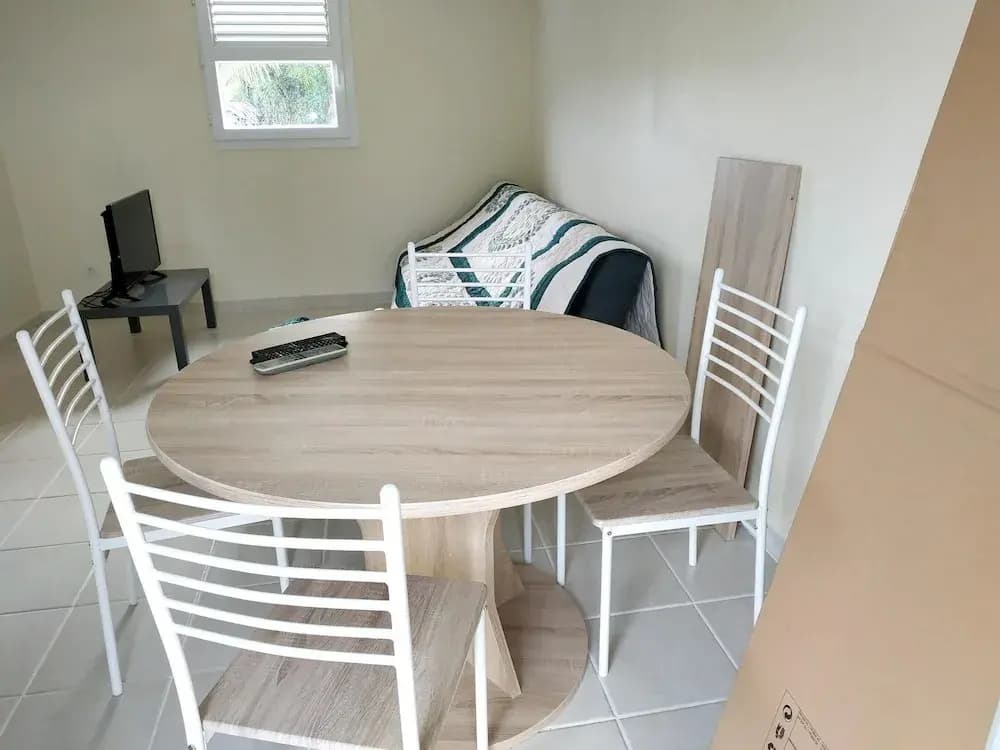Studio in Le Lamentin, With Enclosed Garden and Wifi - 5 km From the B