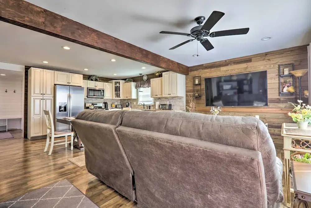 Quaint Creekside Cottage w/ Porch & Backyard!